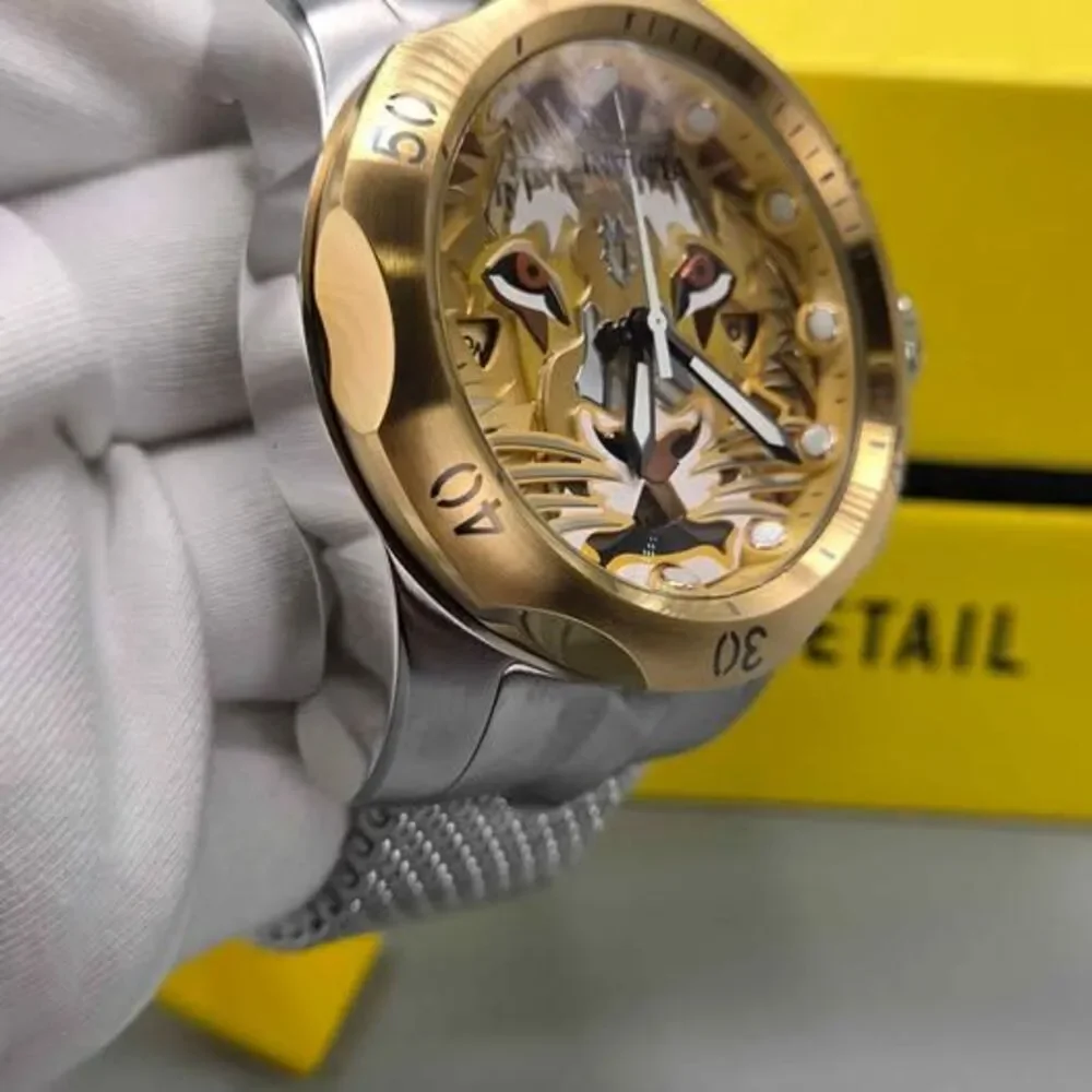 Invicta Venom Lionheart Swiss Ronda Z60 Caliber Men's Watch - 53.7mm. Steel